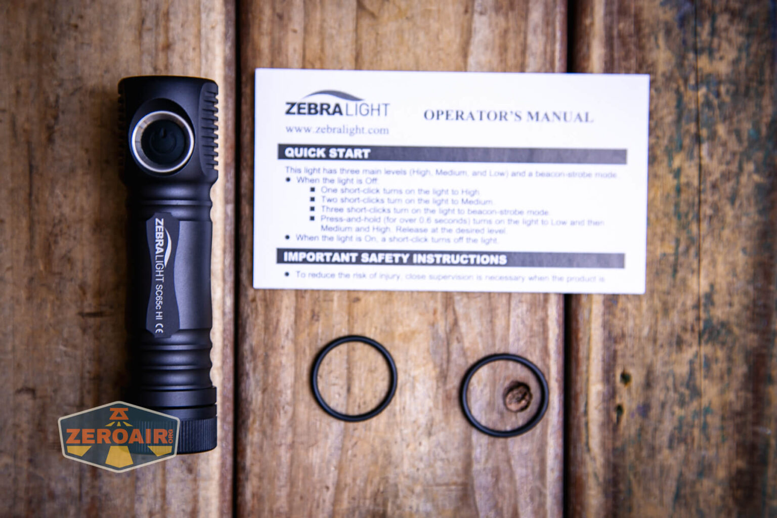 Zebralight SC65c HI Flashlight Review ZeroAir Reviews