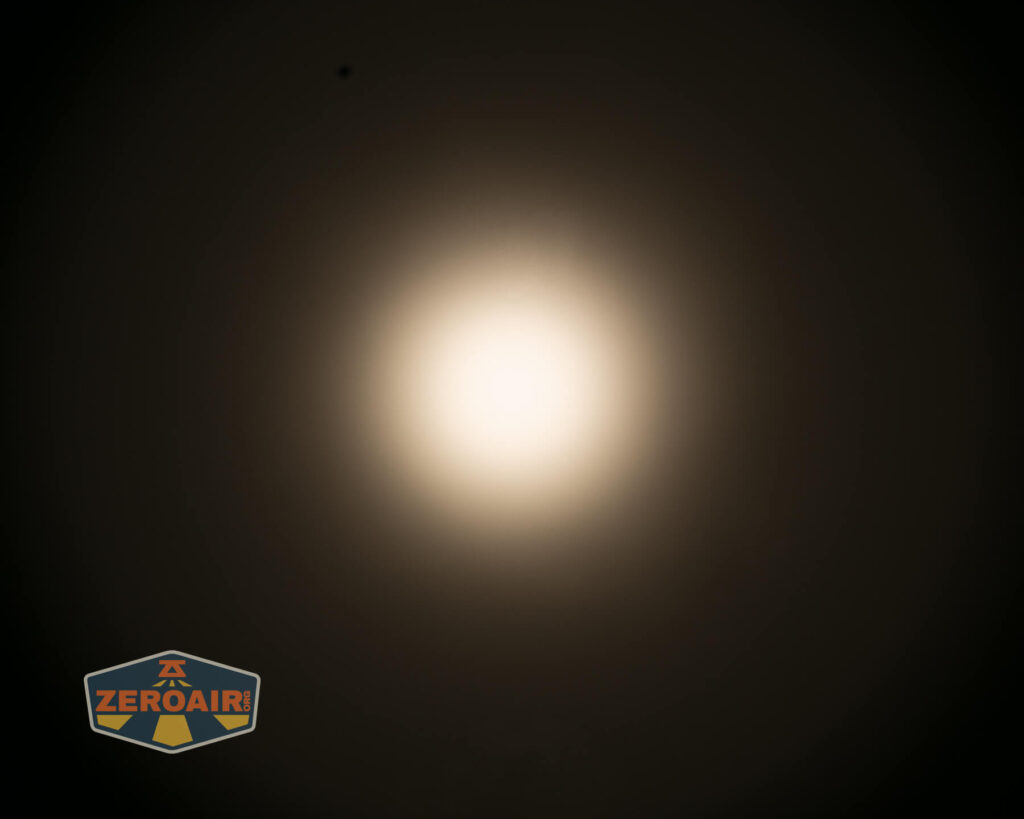 beamshots on ceiling