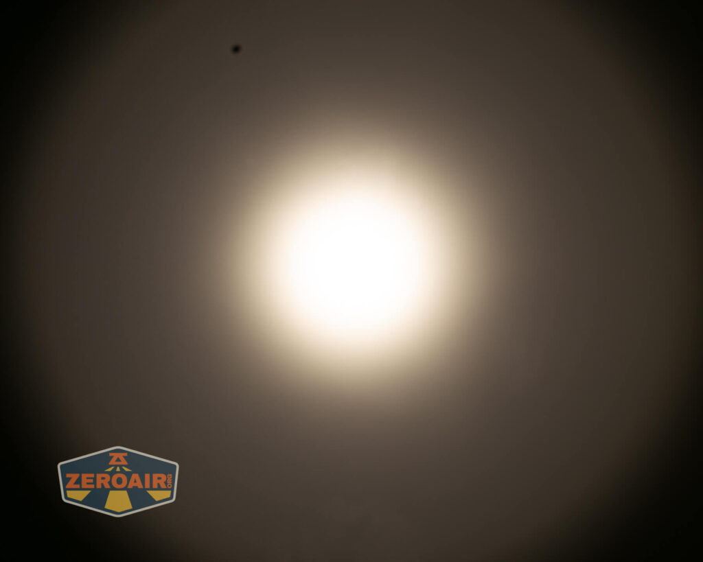 beamshots on ceiling