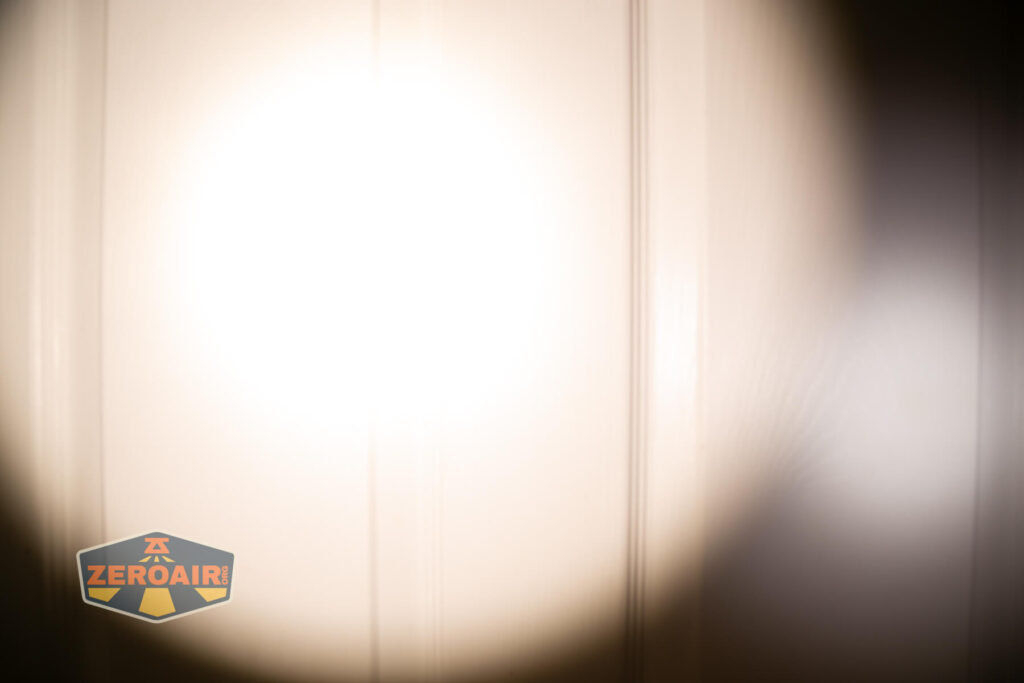 beamshots on door (at 1') compared to nichia 219b 4500K