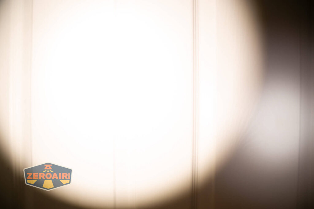 beamshots on door (at 1') compared to nichia 219b 4500K