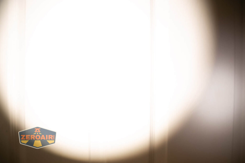 beamshots on door (at 1') compared to nichia 219b 4500K