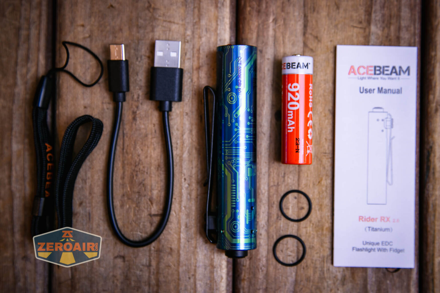 Acebeam Rider RX Titanium v2 Flashlight Review - ZeroAir Reviews