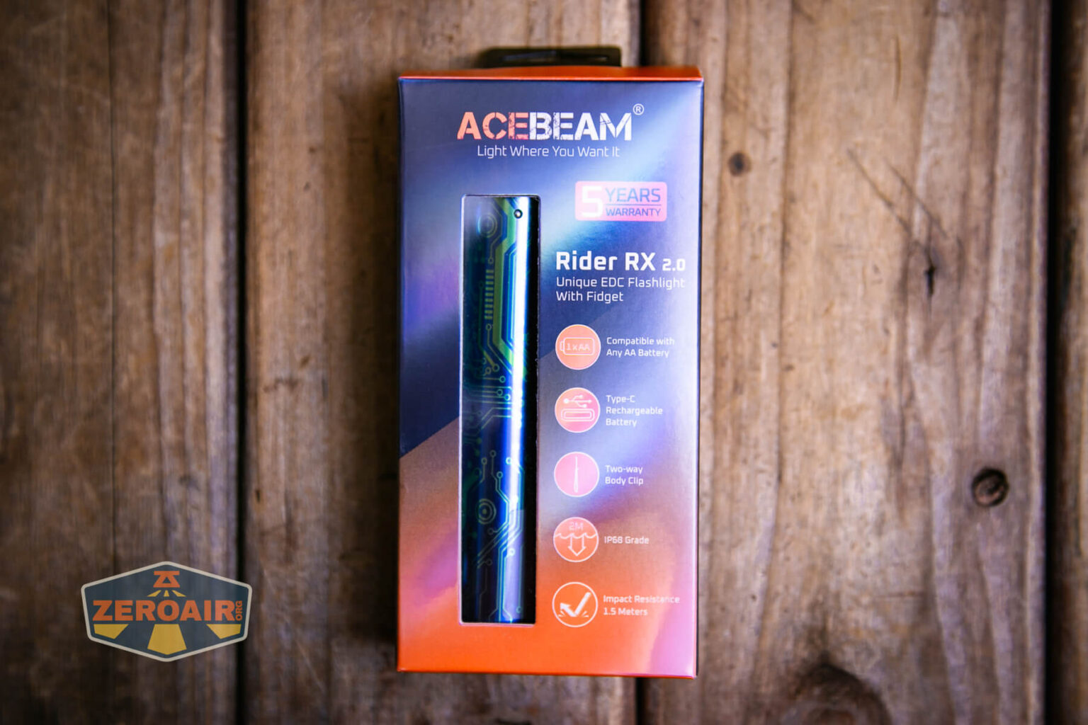 Acebeam Rider Rx Acebeam Rider RX Titanium v2 Flashlight Review - ZeroAir Reviews