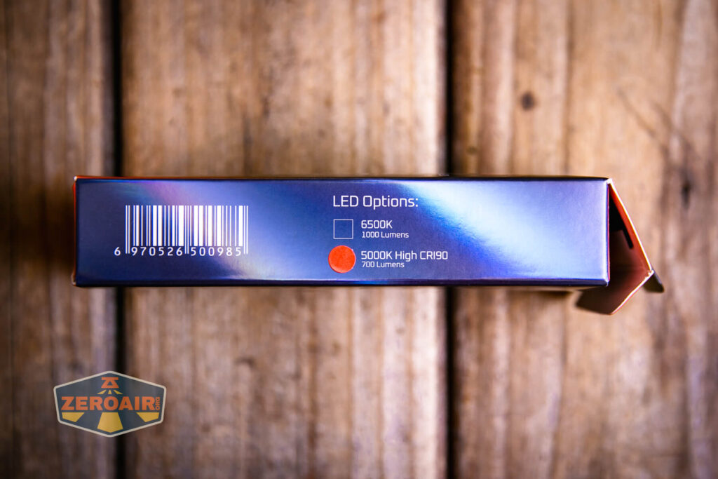 Acebeam Rider RX Titanium v2 flashlight box