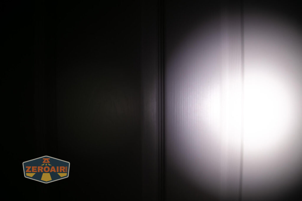 beamshots on door compared to nichia 219b