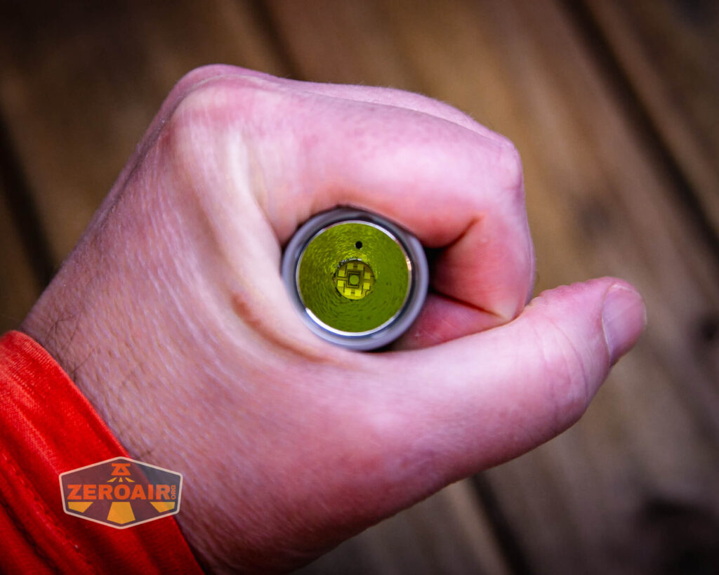 Nitecore EDC33 Rechargeable EDC flashlight in hand