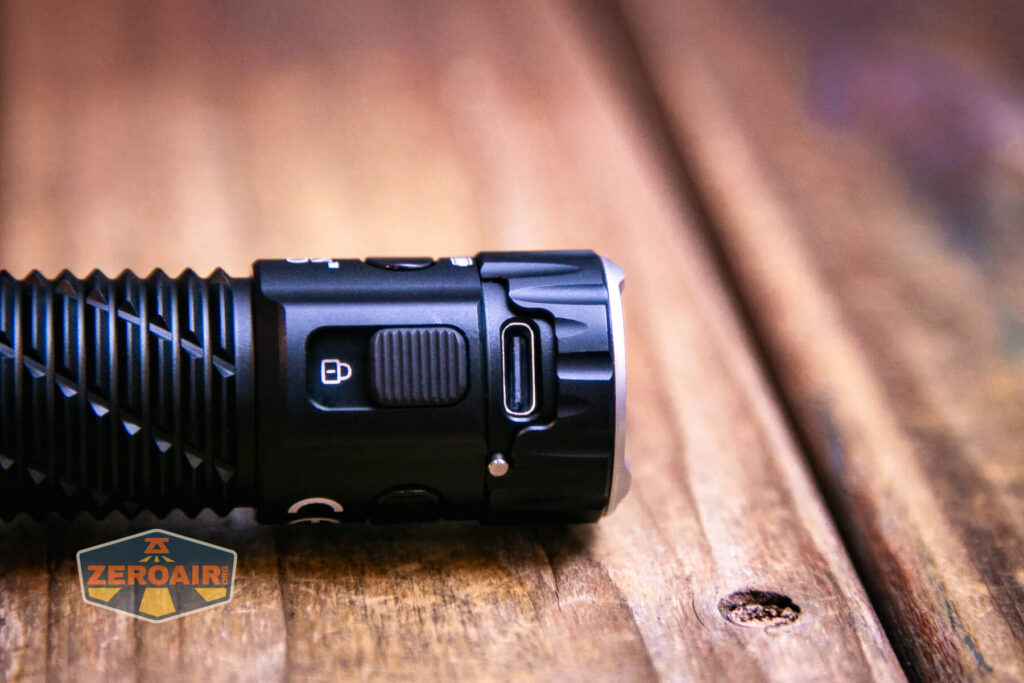 Nitecore EDC33 Rechargeable EDC flashlight charging port