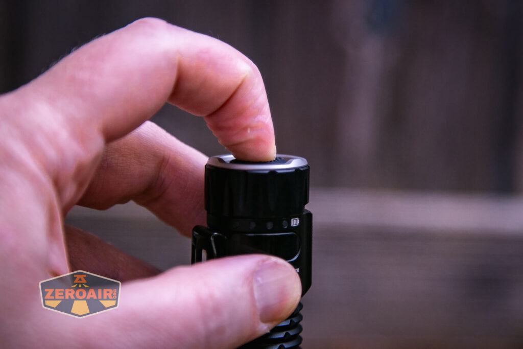 Nitecore EDC33 Rechargeable EDC flashlight two-stage tail switch actuation