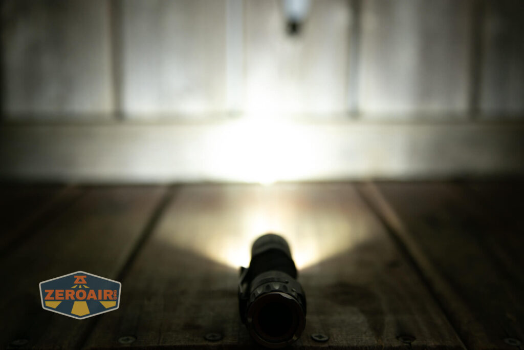 Nitecore EDC33 Rechargeable EDC flashlight emitter on