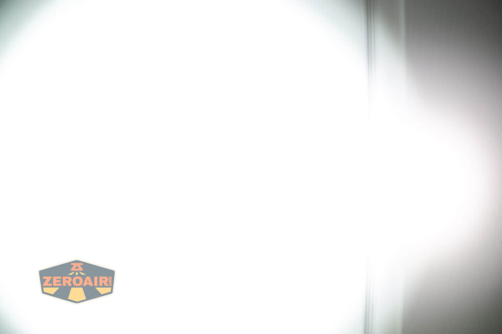 beamshots on door compared to nichia 219b