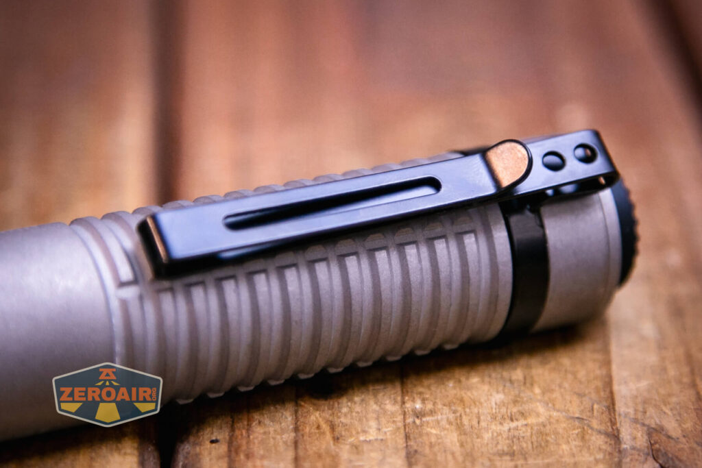 Speras E21 Titanium flashlight pocket clip