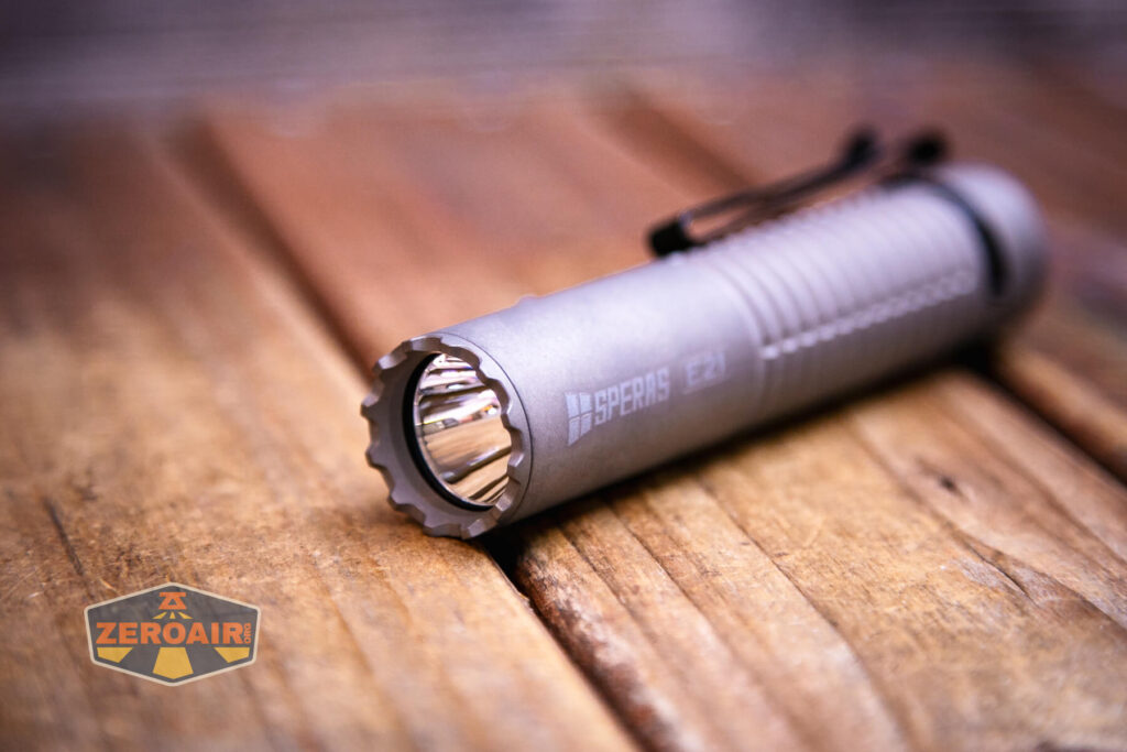 Speras E21 Titanium flashlight reflector