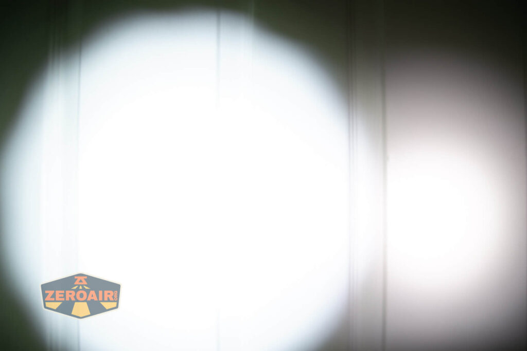 beamshots on door (at 1') compared to nichia 219b 4500K