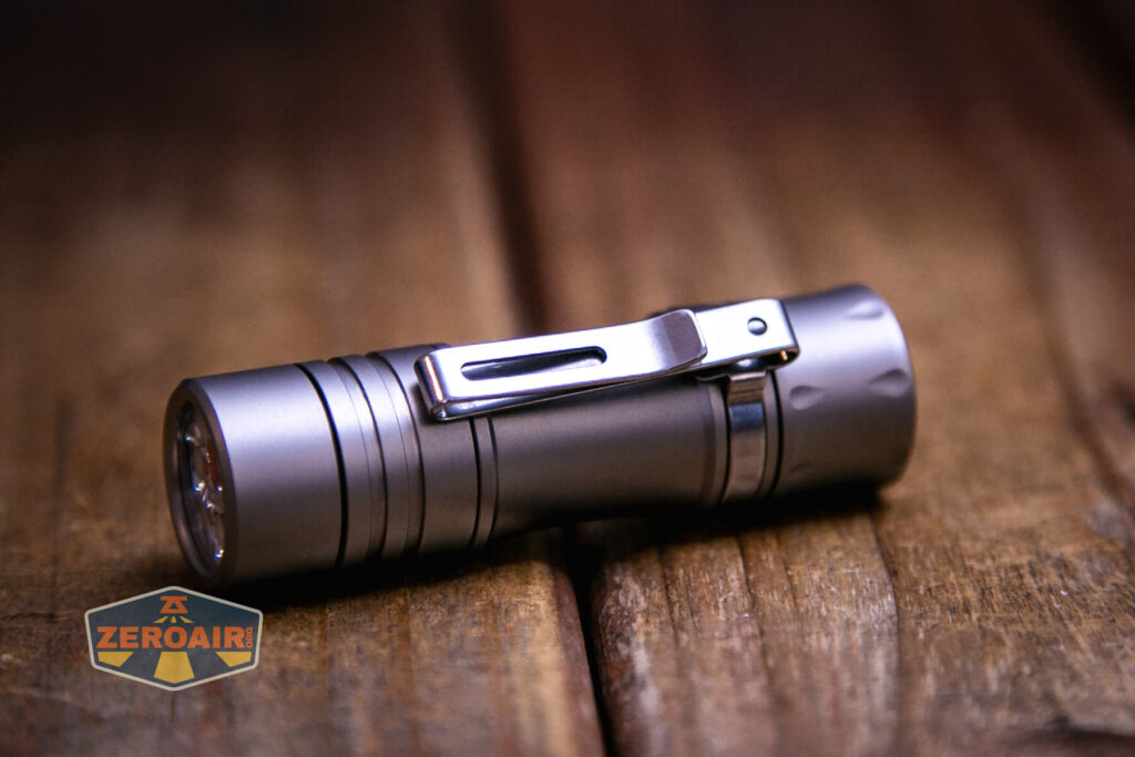 Wurkkos titanium TS10v2 mini EDC flashlight pocket clip