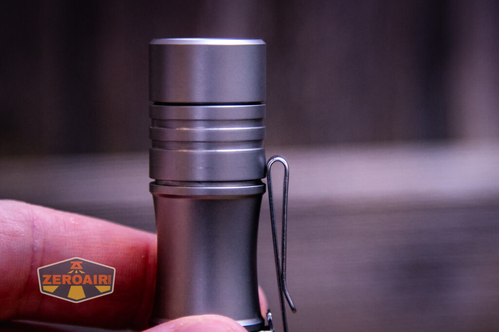 Wurkkos titanium TS10v2 mini EDC flashlight pocket clip rubs