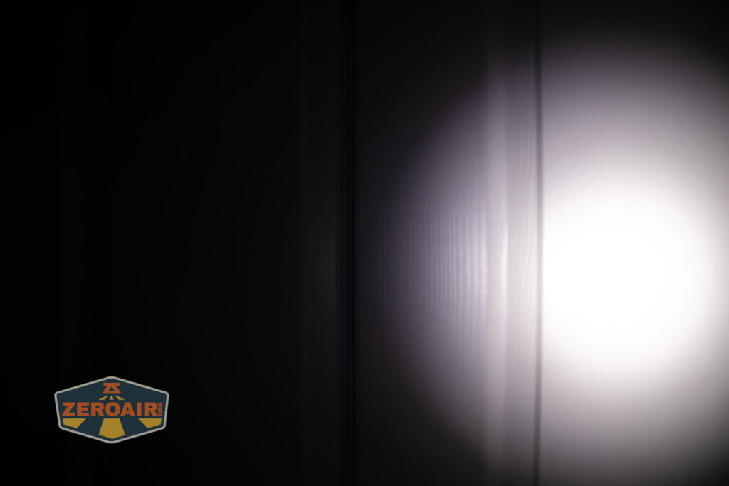 beamshots on door (at 1') compared to nichia 219b 4500K
