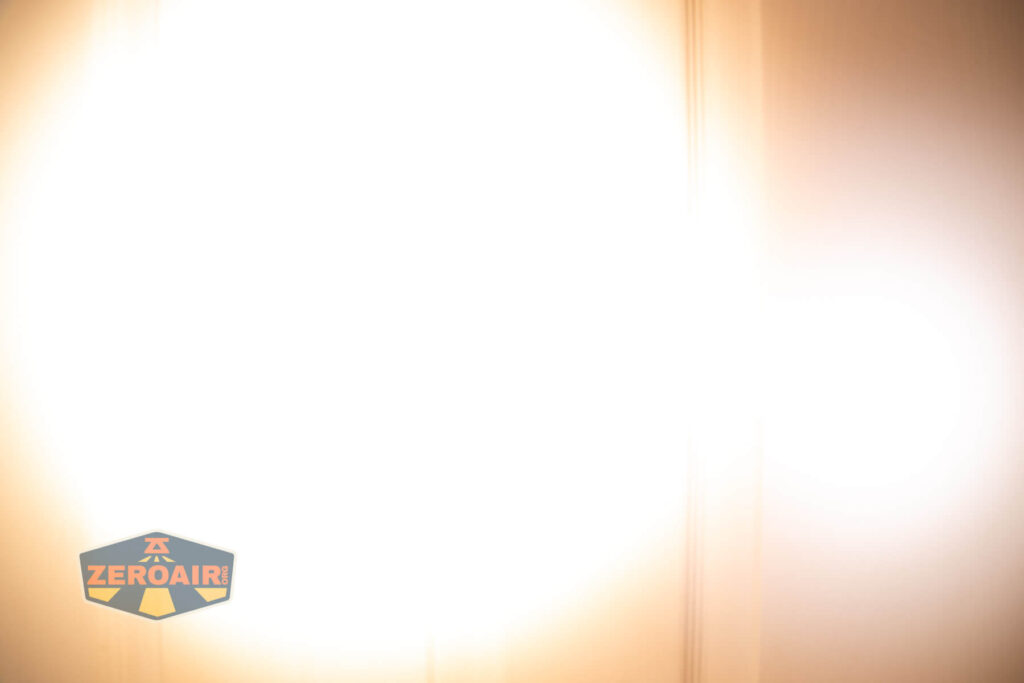 beamshots on door (at 1') compared to nichia 219b 4500K