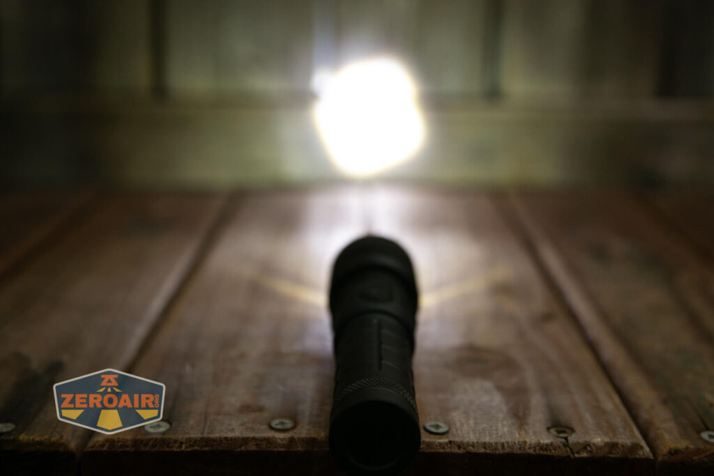 emitter on and zoomed spot