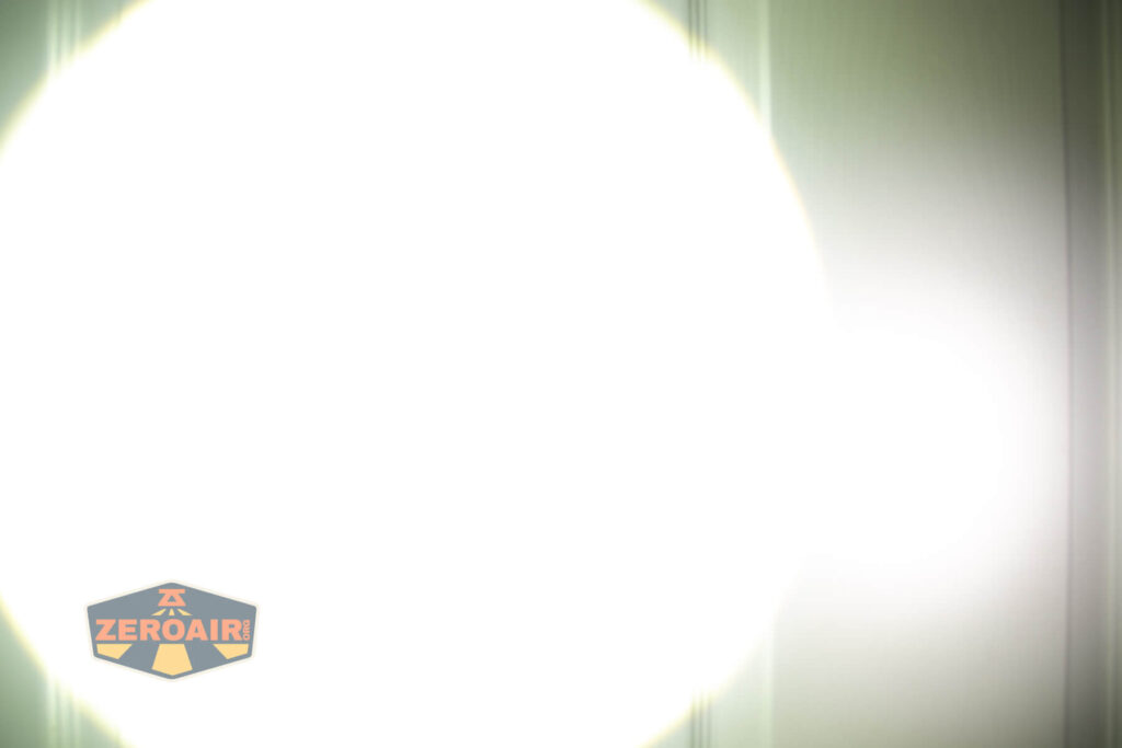 beamshots on door (at 1') compared to nichia 219b 4500K