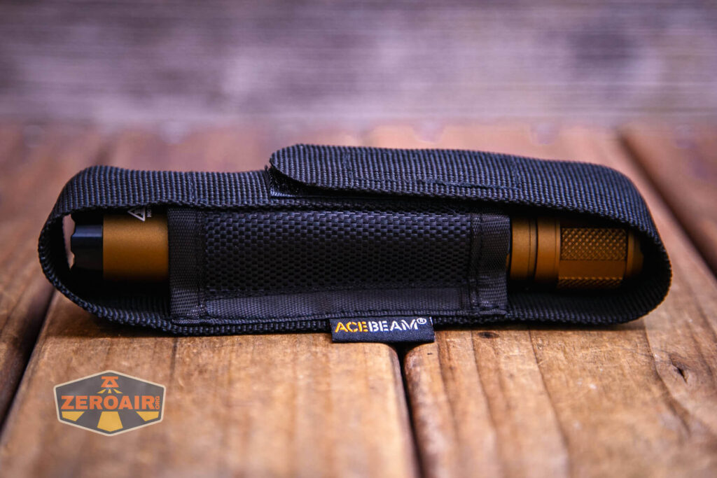 Acebeam T35 compact tactical flashlight nylon pouch