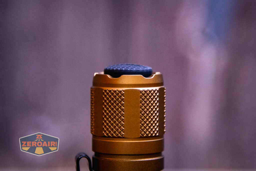 Acebeam T35 compact tactical flashlight tailswitch profile