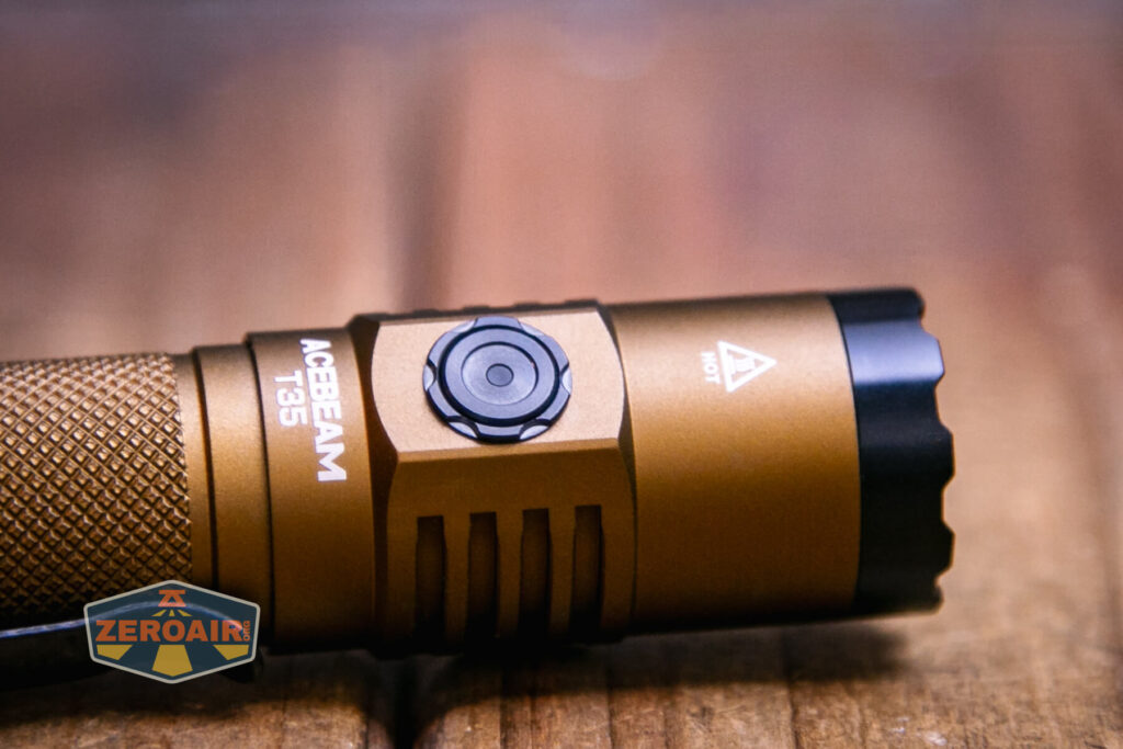 Acebeam T35 compact tactical flashlight e-switch