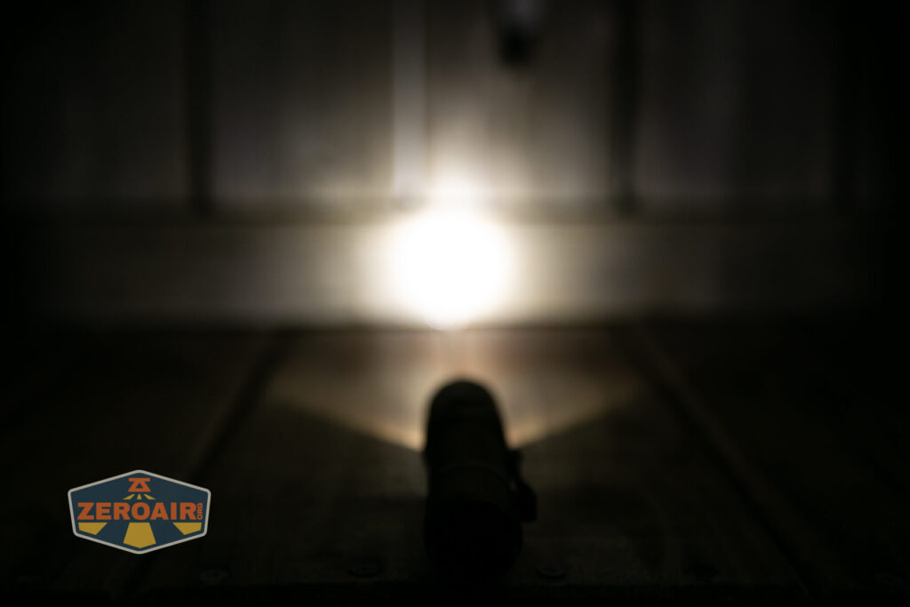 Acebeam T35 compact tactical flashlight emitter on