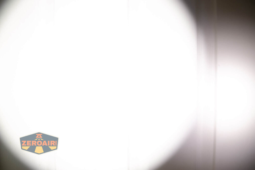 beamshots on door (at 1') compared to nichia 219b 4500K