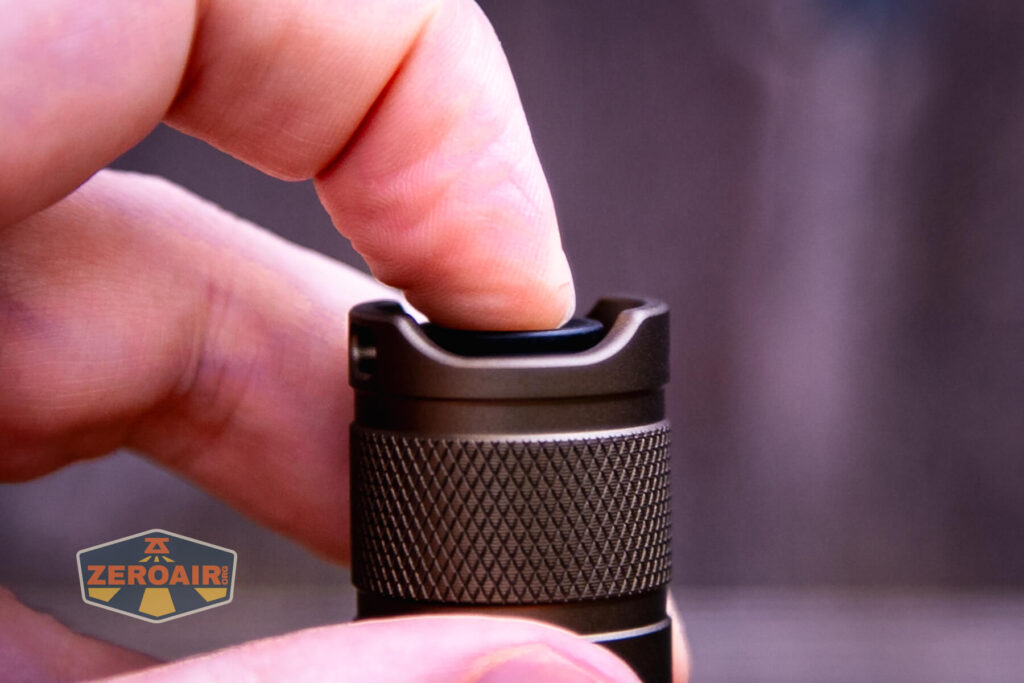 Convoy S2+ SFT40 3000K flashlight switch actuation