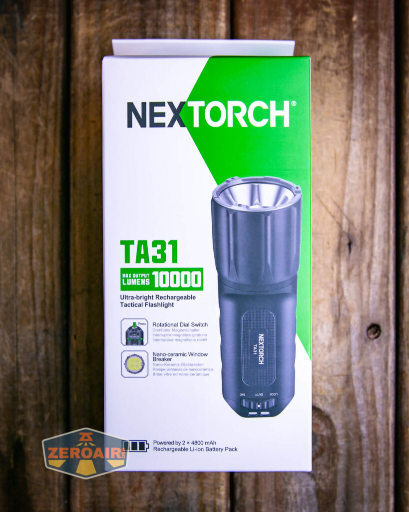 Nextorch TA31 tactical searchlight box