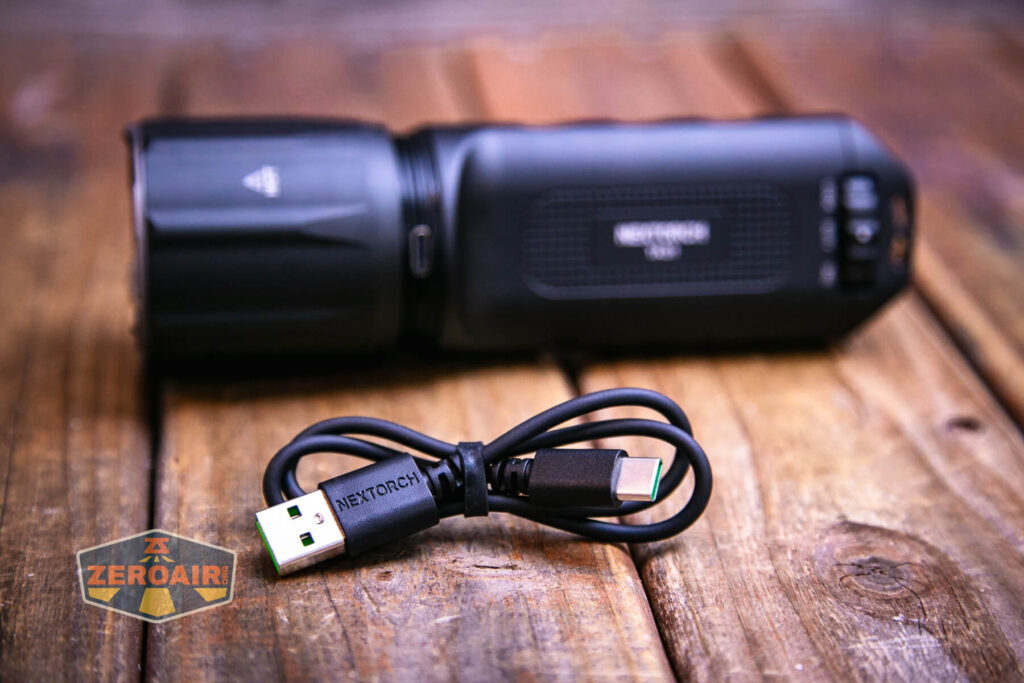 Nextorch TA31 tactical searchlight charging cable
