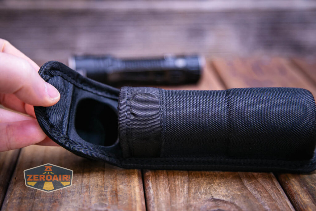 Nitecore EDC35 flashlight hard formed nylon pouch