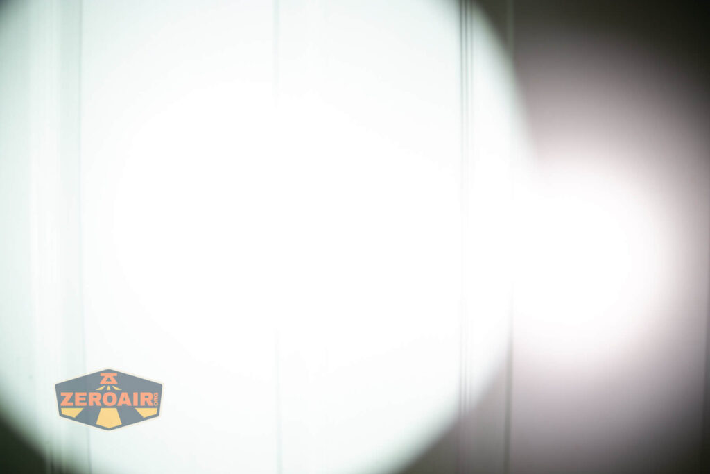 beamshots on door (at 1') compared to nichia 219b 4500K