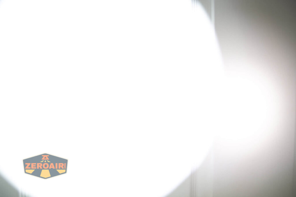 beamshots on door (at 1') compared to nichia 219b 4500K