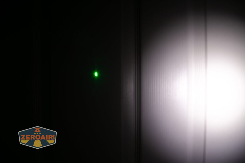 beamshots on door (at 1') compared to nichia 219b 4500K