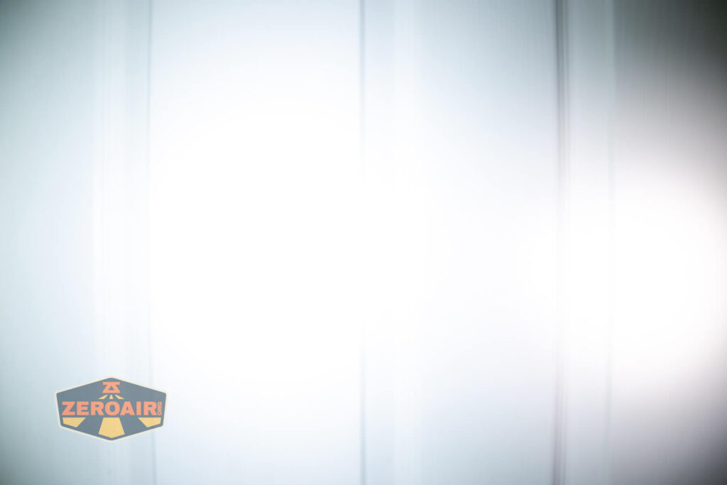 beamshots on door compared to nichia 219b