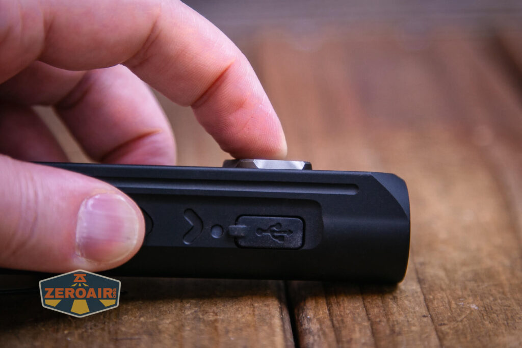 Sofirn IF24 RGB flashlight e-switch actuation