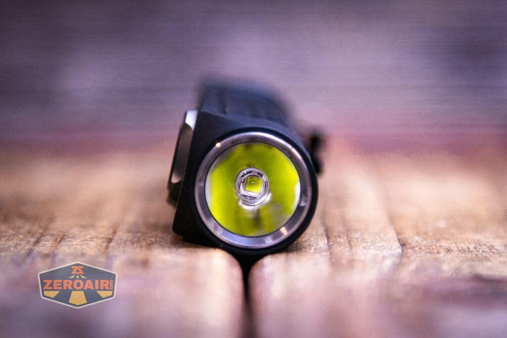 Sofirn IF24 RGB flashlight emitter detail