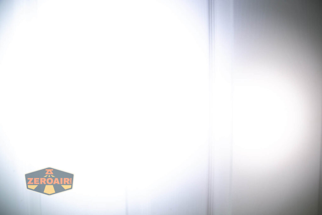 beamshots on door (at 1') compared to nichia 219b 4500K