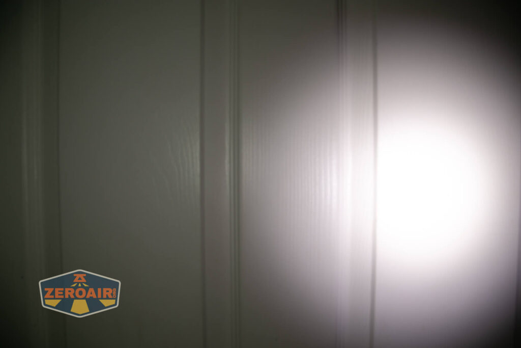 beamshots on door (at 1') compared to nichia 219b 4500K