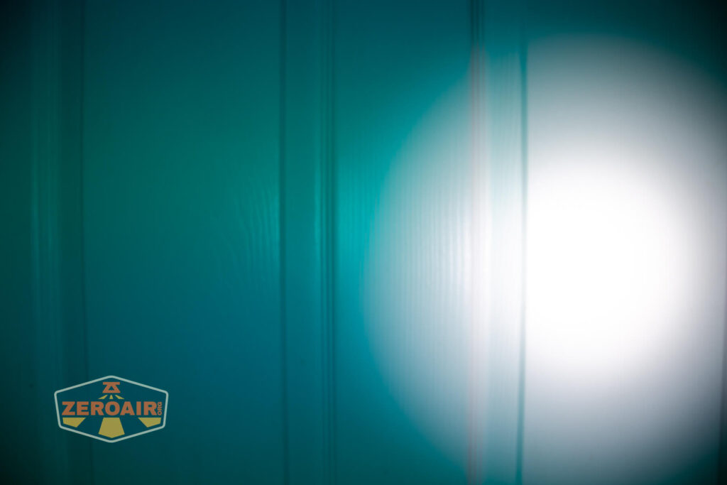 beamshots on door (at 1') compared to nichia 219b 4500K