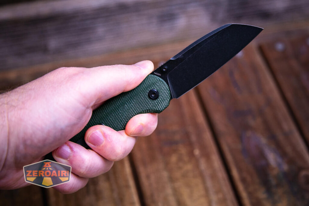 Vosteed Thornton Trek lock knife open in hand