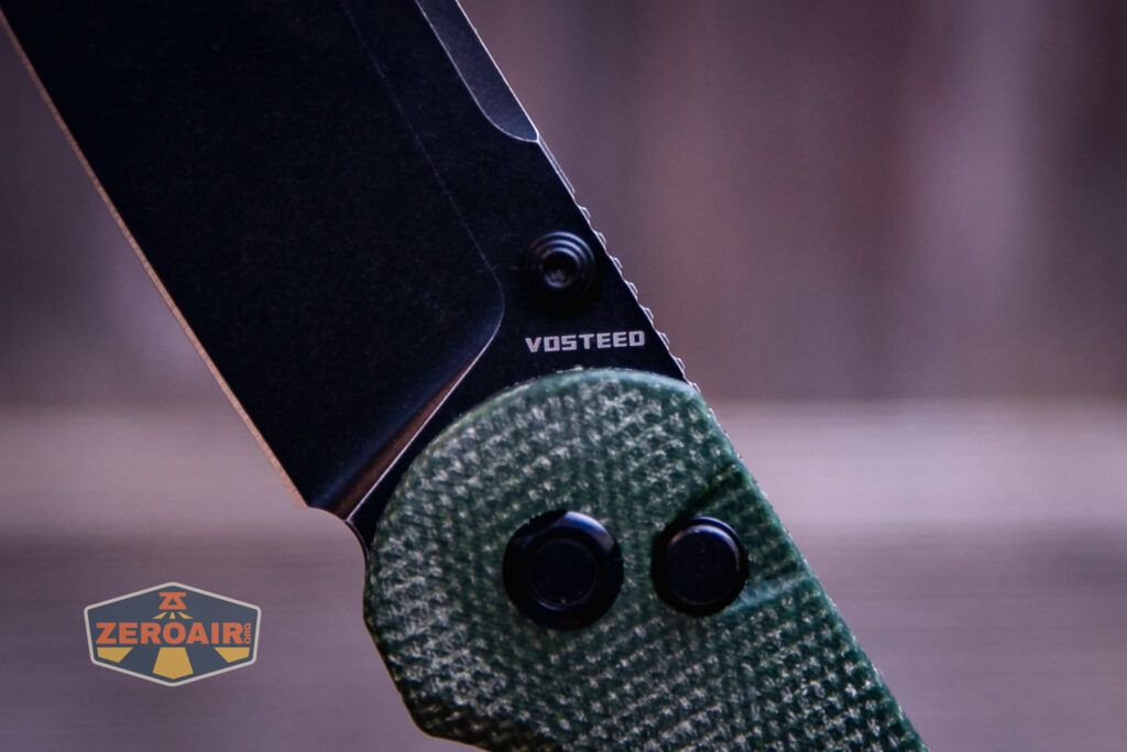 Vosteed Thornton Trek lock knife branding