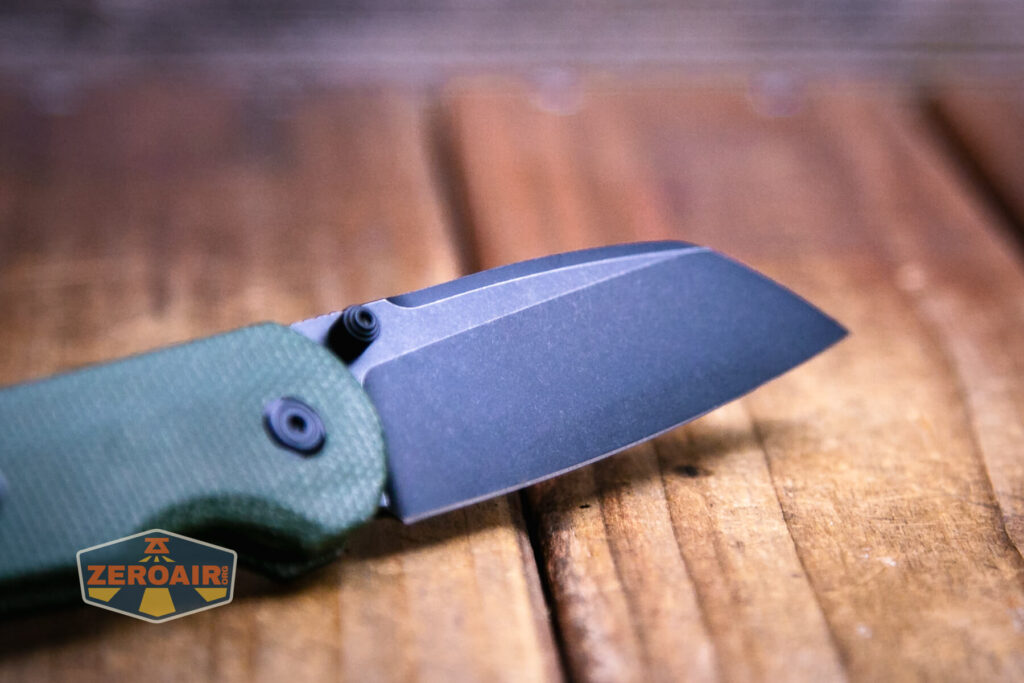 Vosteed Thornton Trek lock knife blade shape detail