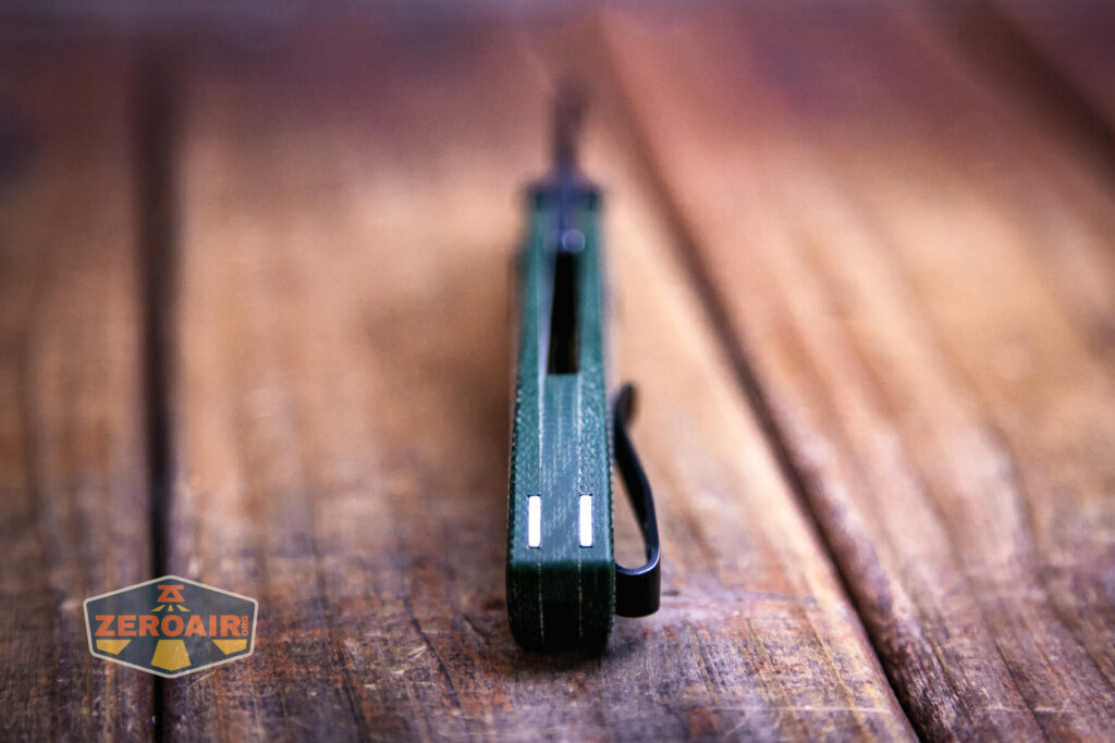 Vosteed Thornton Trek lock knife pocket clip end