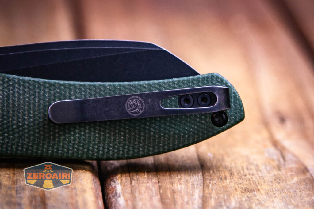 Vosteed Thornton Trek lock knife pocket clip detail