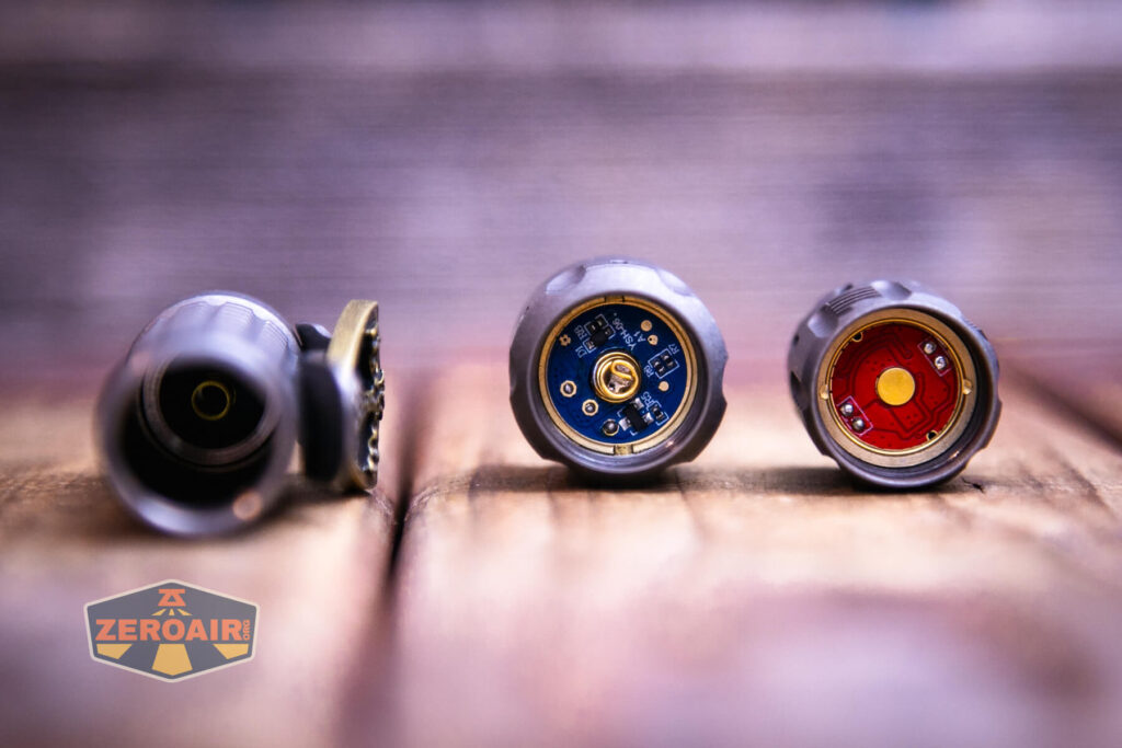 EDC Titanium 14500 flashlight contact points