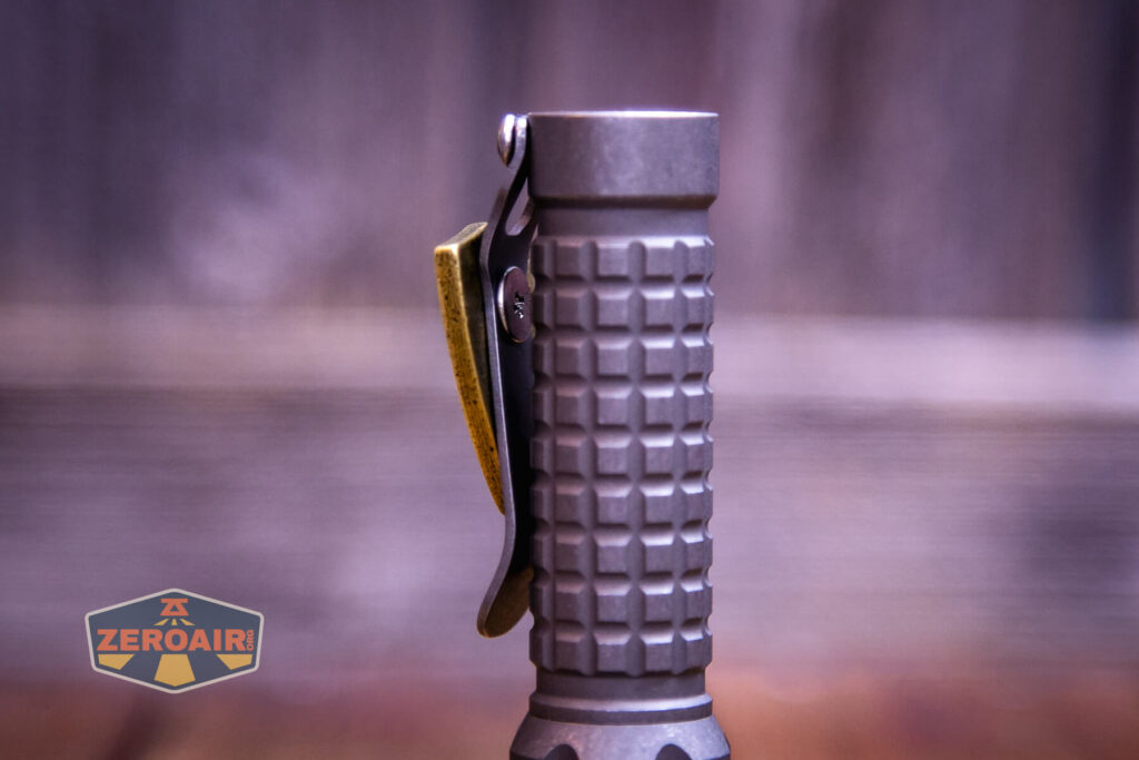 EDC Titanium 14500 flashlight removable decoration