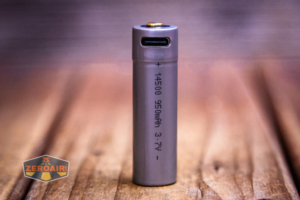 EDC Titanium 14500 flashlight included 14500